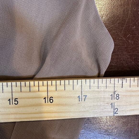 Alythea Tan Brown Sleeveless Surplice A-Line Mini Dress Women’s Size Small - Picture 8 of 9